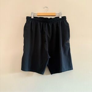 Adidas Black and Gray Athletic Shorts